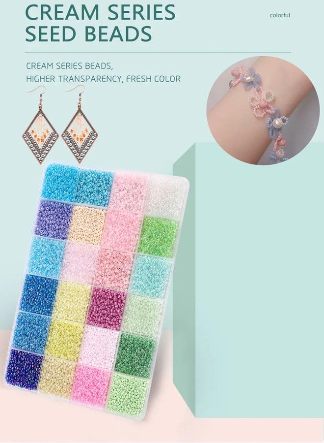 دي آي واي كرافتس مجموعة خرز زجاجي لصنع الأساور، فواصل، مجموعة صنع المجوهرات، مجموعة خرز زجاجي لصنع الأساور والقلائد والخواتم، مجموعة خرز زجاجي لصنع الأعمال الفنية والحرف اليدوية (5000) - Image 3